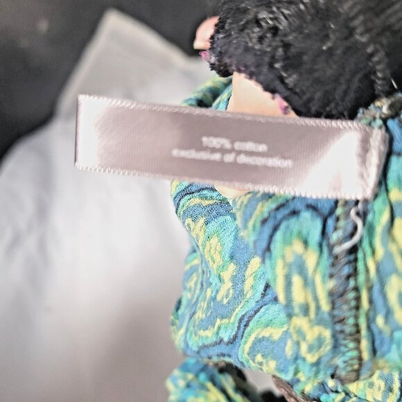 Essentials Blouse Beads Gauze 2X/3X Embellished BOHO chic hippie cottagecore Y2K - Picture 8 of 9